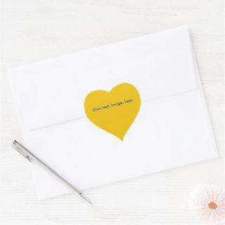 Stickers Heart uni Yellow