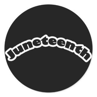 Stickers: Juneteenth Classic Round Sticker