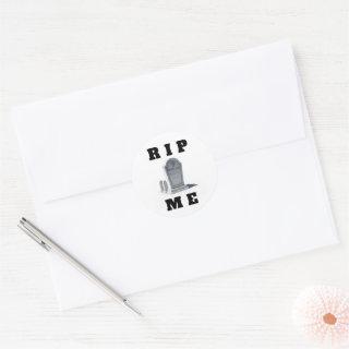 Stickers RIP ME funny black and white meme humor
