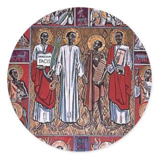 Stickers: St. Charles Lwanga & Companions Classic Round Sticker