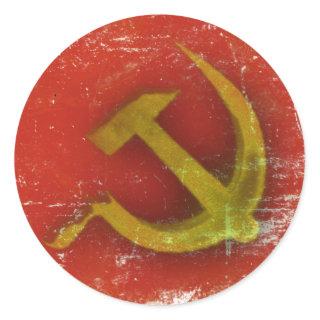 Stickers with Dirty Old Soviet Union Flag