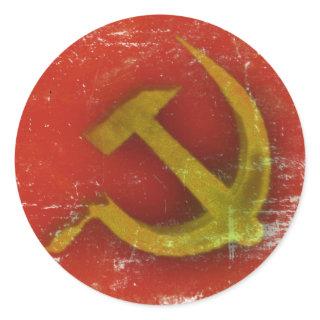 Stickers with Dirty Old Soviet Union Flag