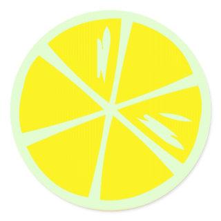 Sticky Lemon Classic Round Sticker