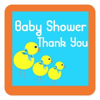 stikers to baby shower square sticker