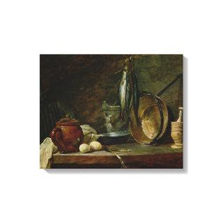 Still life: Fast Day Menu, 1731 Canvas Print