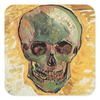 Still Life Skull by Vincent van Gogh Square Sticker