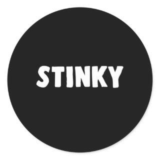 Stinky Classic Round Sticker