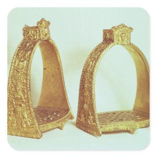 Stirrups belonging to Louis XIV Square Sticker