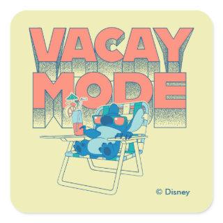 Stitch | Vacay Mode Square Sticker