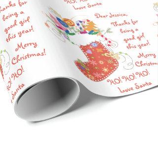 Stocking Letter from Santa Christmas Xmas