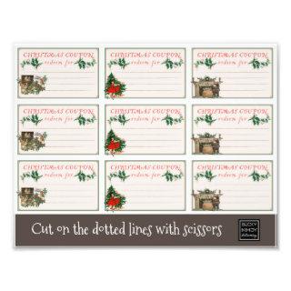 Stocking Stuffers Christmas Coupons Photo Print