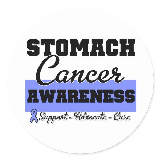 Stomach Cancer Awareness Classic Round Sticker
