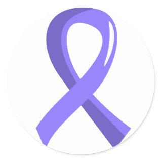 Stomach Cancer Periwinkle Ribbon 3 Classic Round Sticker