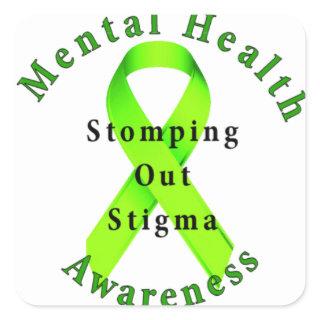 Stomping Out Stigma Square Sticker