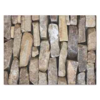 Stone Wall Stacked Rocks  Tissue Paper