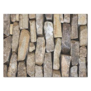 Stone Wall Stacked Rocks  Tissue Paper