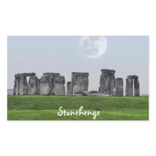 Stonehenge Celtic Standing Stones in Britain Rectangular Sticker