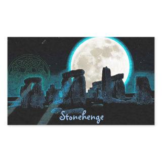 Stonehenge Celtic Standing Stones in Britain Rectangular Sticker