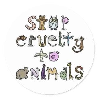 Stop Cruelty Stickers