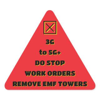 STOP WORK REMOVE EMF by RoseWrites Sticker