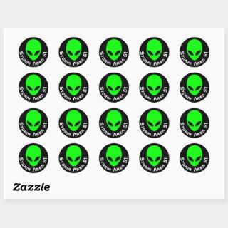 Storm Area 51 Classic Round Sticker