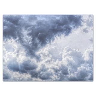 Stormy clouds tissue paper