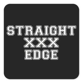 Straightedge Square Sticker