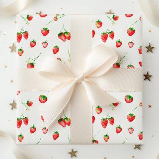 Strawberries and Daisies Pattern