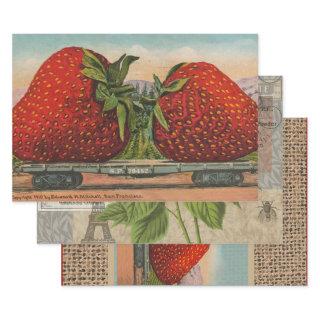 Strawberries Giant Antique Fruit Fun  Sheets