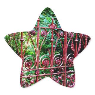Strawberry Field Gates, Liverpool UK Star Sticker