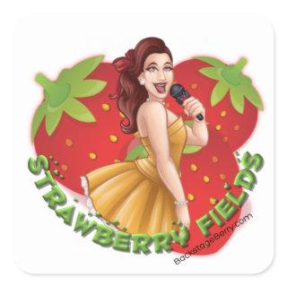 Strawberry Fields Cartoon Sticker