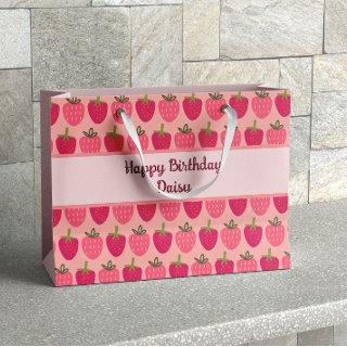 Strawberry Fields Delight 1 Large Gift Bag