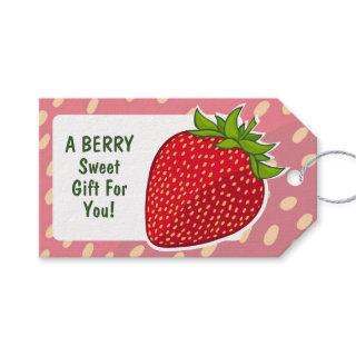 Strawberry Sweet Message Gift Tags