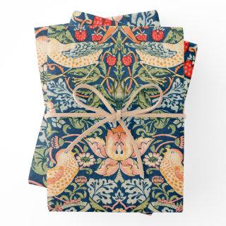 Strawberry Thief Gift Wrap Flat Sheet Set of 3