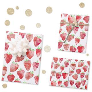 Strawberry Watercolor  Sheets