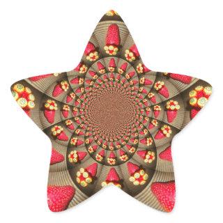 STRAWBERRYStar Sticker VINTAGE RED AND YELLOW