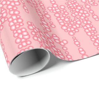 Stream of bubbles, coral pink