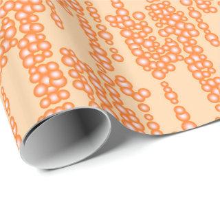 Stream of bubbles, pastel orange