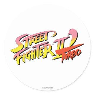 Street Fighter II Turbo Classic Round Sticker