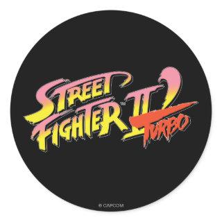 Street Fighter II Turbo Classic Round Sticker