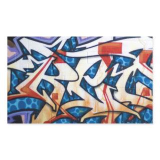 Street Graffiti Art Rectangular Sticker