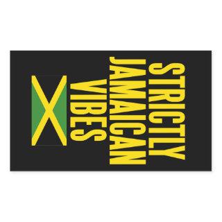 Strictly Jamaican Vibes Rectangular Sticker