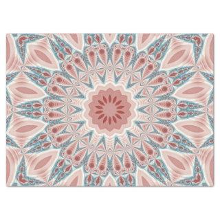 Striking Modern Kaleidoscope Mandala Fractal Art Tissue Paper