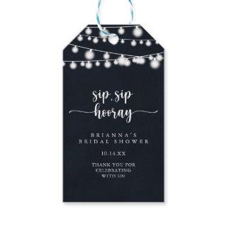 String Lights Sip Sip Hooray Bridal Shower   Gift Tags