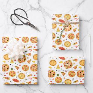 stringy tiled pizza party pattern  sheets