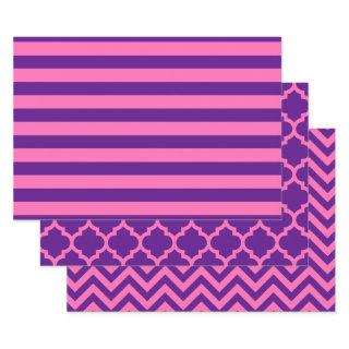 Stripe Moroccan Chevron DIY Colors Purple Hot Pink  Sheets