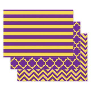 Stripe Moroccan Chevron DIY Colors Purple Yellow  Sheets