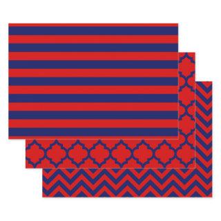 Stripe Moroccan Chevron DIY Colors Red Blue  Sheets