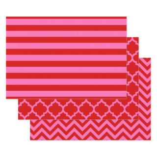 Stripe Moroccan Chevron DIY Colors Red Hot Pink  Sheets