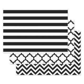 Stripe Moroccan Chevron DIY Colors White Black  Sheets